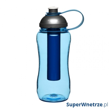 Butelka plastikowa z wkładem na lód 0,52 l Sagaform Picnic niebieska